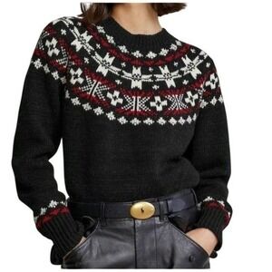 Polo Ralph Lauren Womens‎ Fair Isle Wool Alpaca Crewneck Sweater Pullover L NWT
